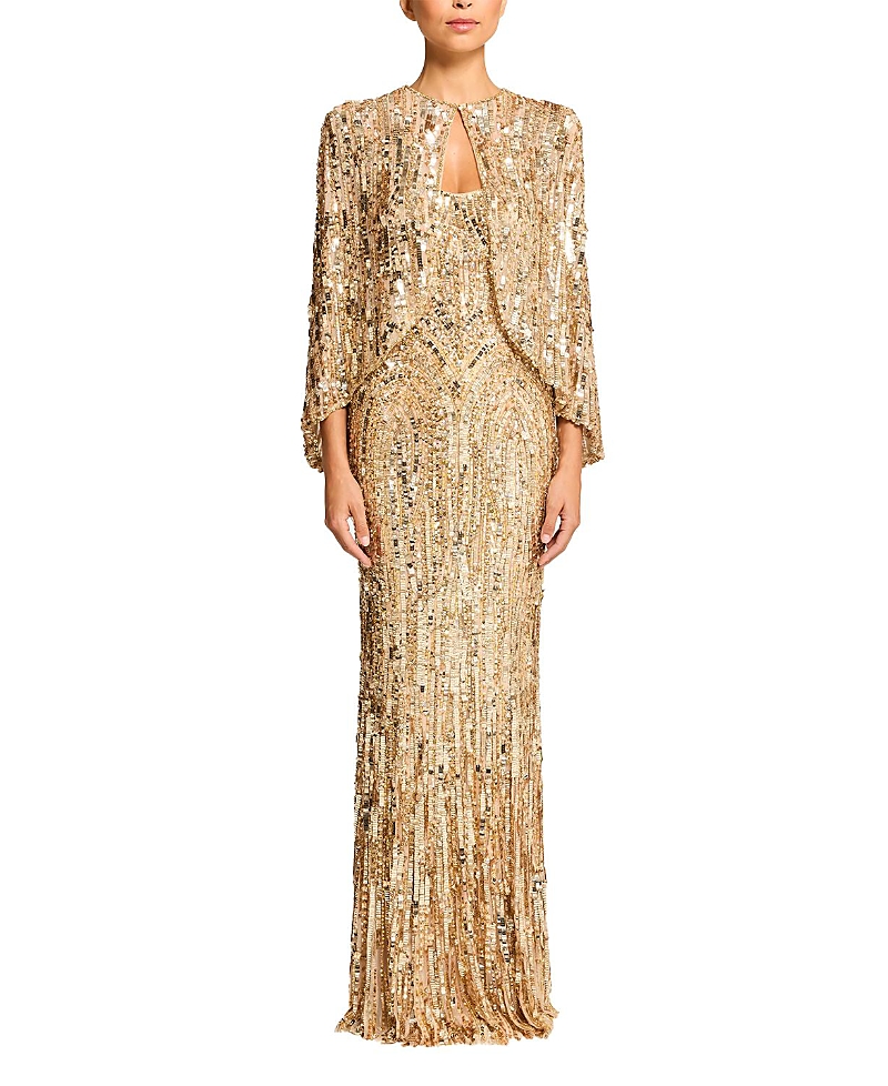 Jenny Packham Vulsa Sequin-Embellished Maxi Dress