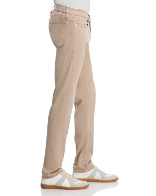 L'Homme Slim Fit Brushed Twill Pants in Dusty Beige