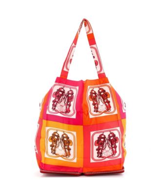 Silky Pop Tote Printed Silk