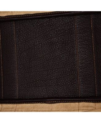 36 Garden Party Tote Toile and Leather