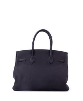 Birkin 30 Handbag Black Togo with Rose Gold Hardware