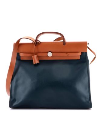 39 Herbag Zip Berline Vache Canvas and Leather