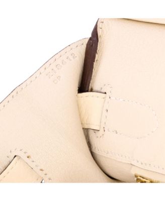 Birkin 30 Handbag Light Clemence with Gold Hardware