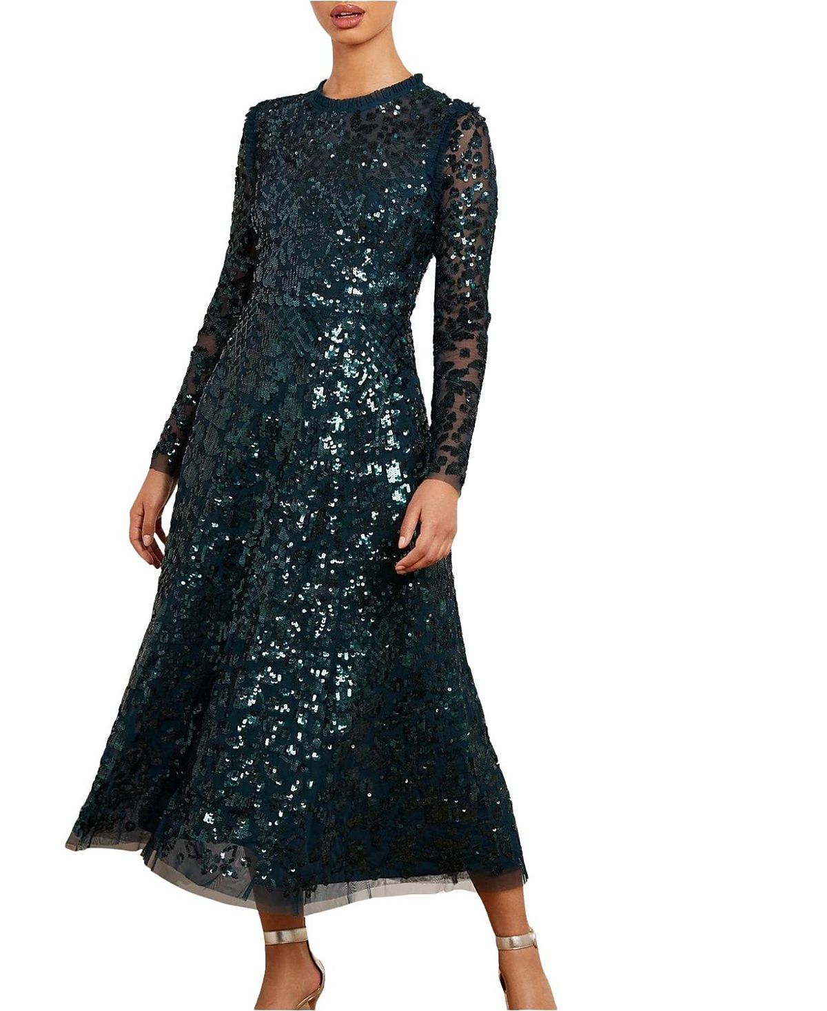 Needle & Thread Aurelia Long Sleeve Ballerina Dress