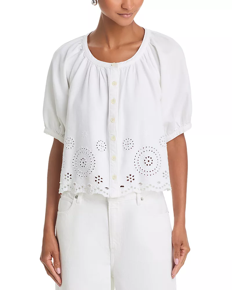 Frame The Eyelet Resort Shirt
