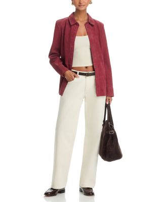 The Saturday Low Rise Straight Jeans in Shell