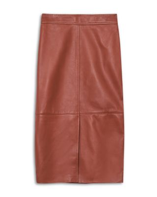 Leather Midi Skirt