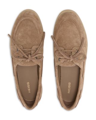 Women's Suede Boat Shoe Loafers