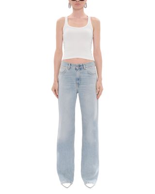 Korea High Rise Jeans in Celestial