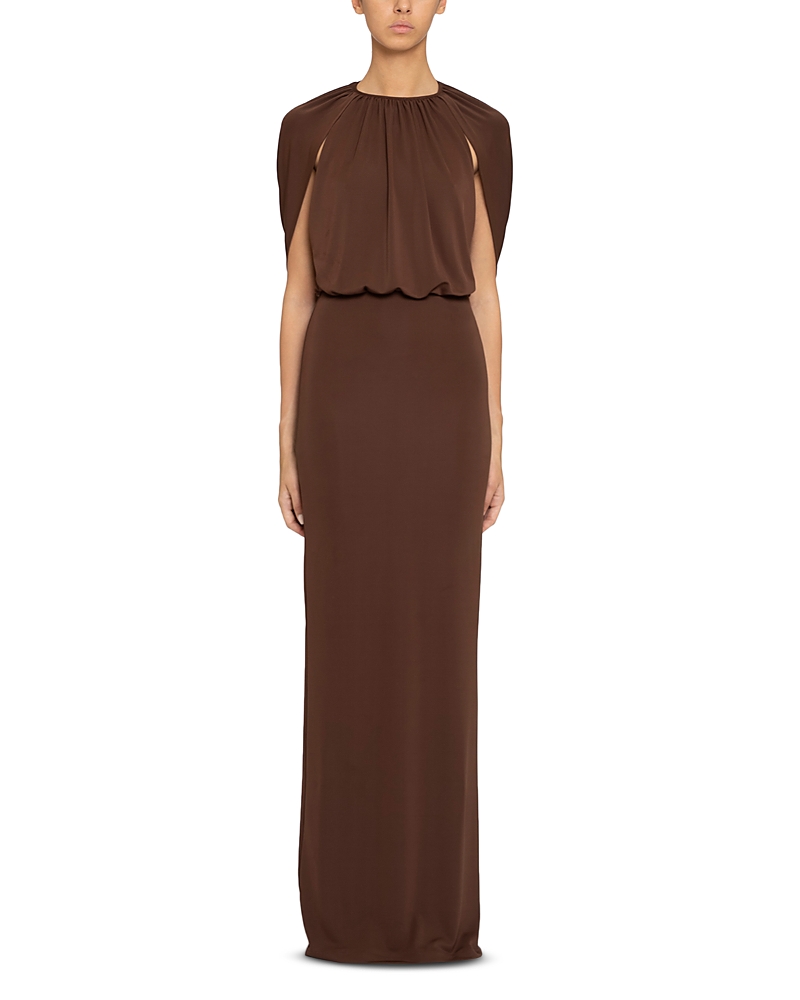 DES_PHEMMES Long Cape Dress
