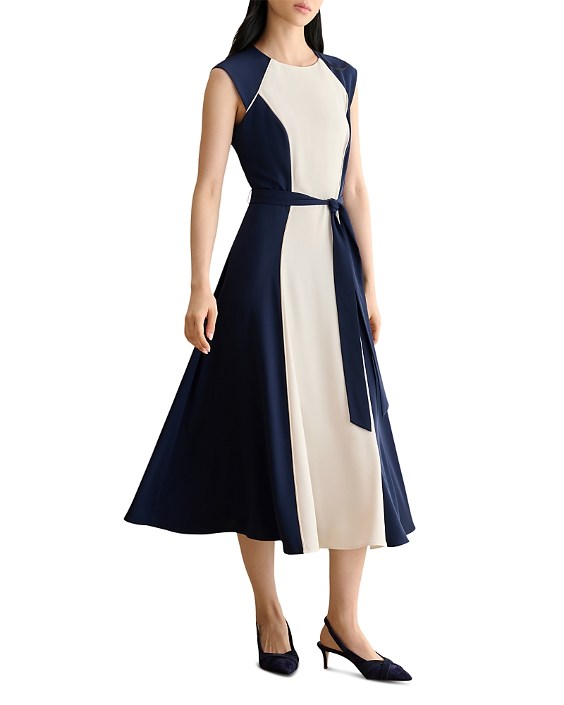 Hobbs London Andrea Color Blocked Dress