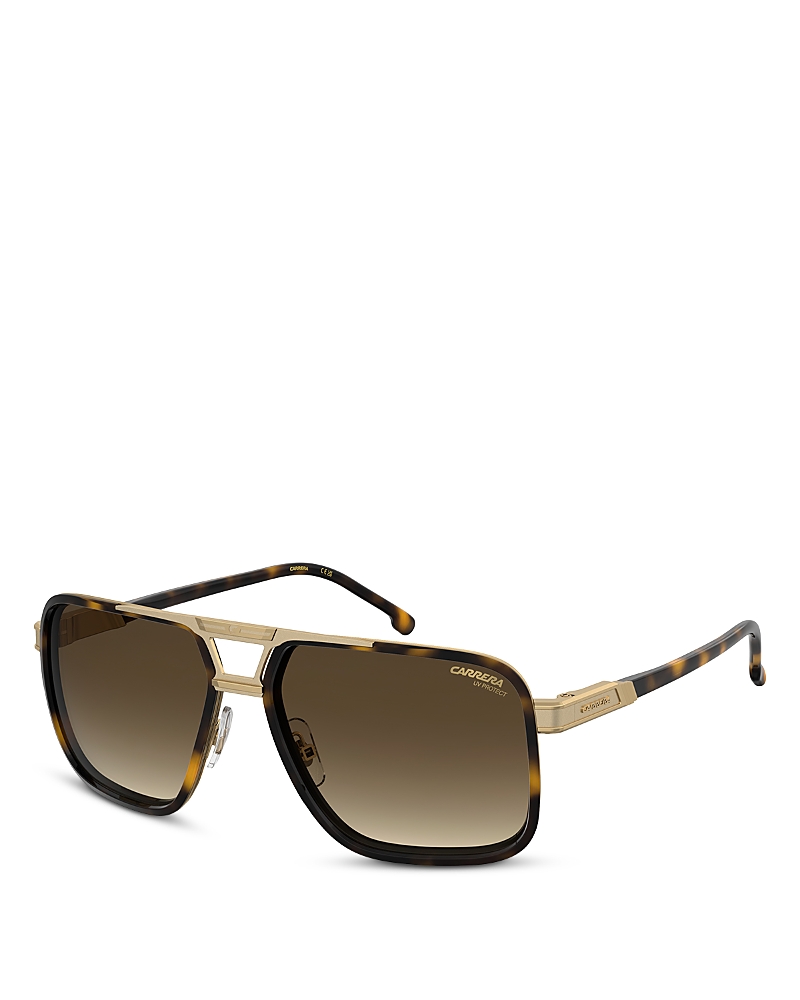 Carrera Rectangular Sunglasses, 61mm