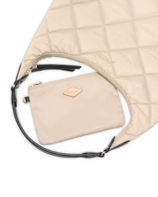Madison Large Quilted Nylon Shoulder Bag