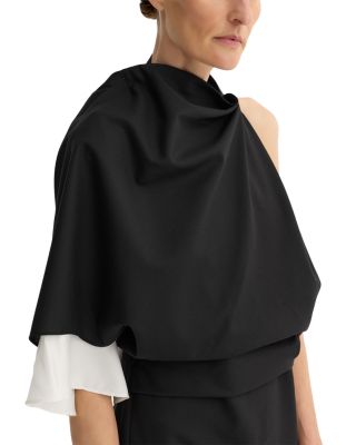 Draped One Shoulder Dress