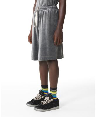 Velvet Bermuda Shorts