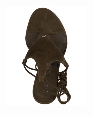 Women's Wrapping Ankle Tie Wedge Sandals