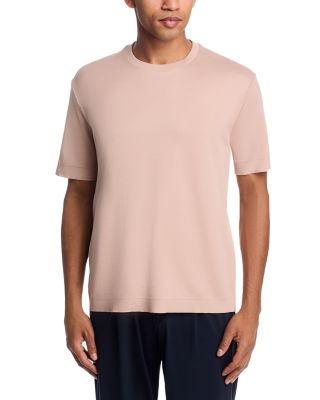 Double Layered Short Sleeve Knit Tee