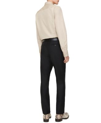  Striped Wool Mohair Tailored Trousers