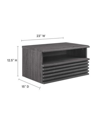 Render Wall-Mount Nightstand