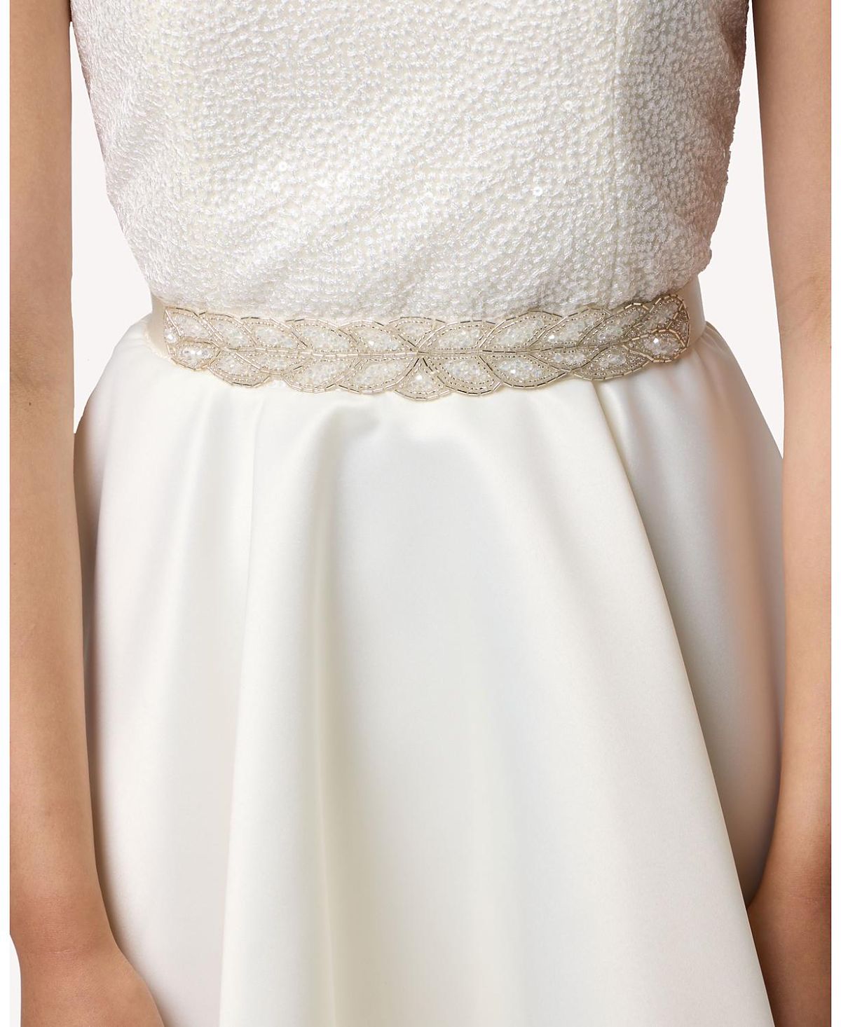 Un Deux Trois Girls' Stretchy Beaded Belt - Big Kid