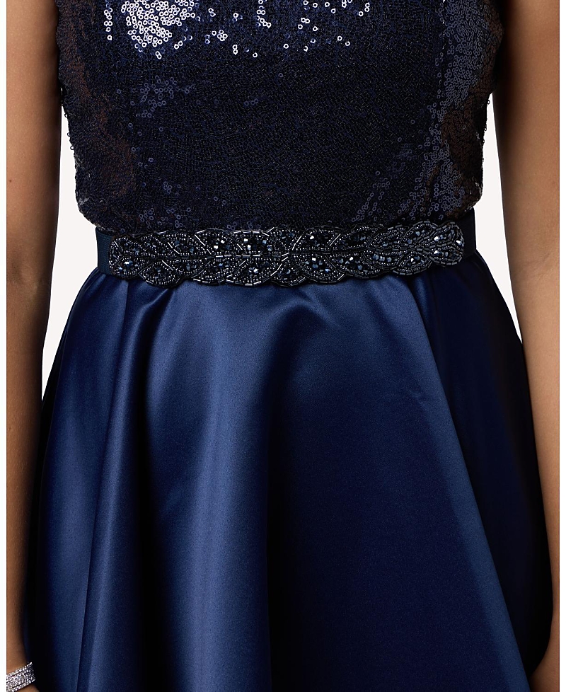 Un Deux Trois Girls' Stretchy Beaded Belt - Big Kid