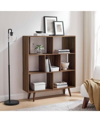 Transmit 7 Shelf Wood Grain Bookcase