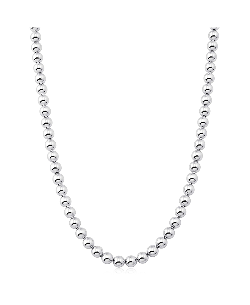 Oradina Sterling Silver Baller Bead Necklace