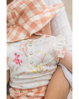 Unisex Short Sleeved Flutter One Piece Bodysuit - Baby