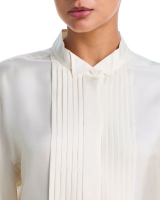 Shaped Tuxedo Silk Shirt  