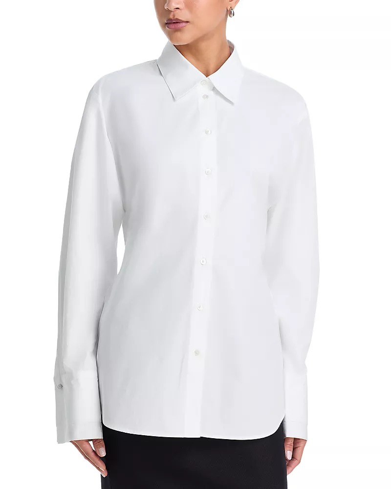 ROHE Double Cuff Shaped Poplin Shirt