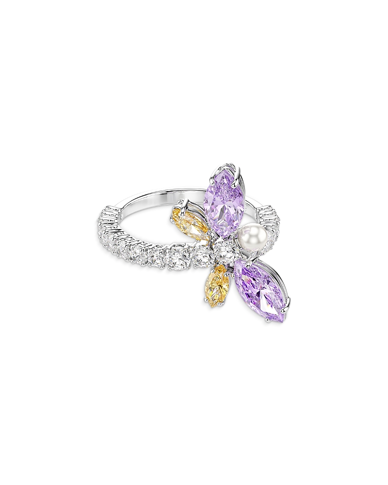 Swarovski Ariana Grande x Swarovski Crystal, Cubic Zirconia & Imitation Pearl Dragonfly Ring