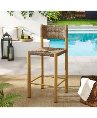 Parkland Outdoor Patio Rattan and Aluminum Counter Stools, Set of 2