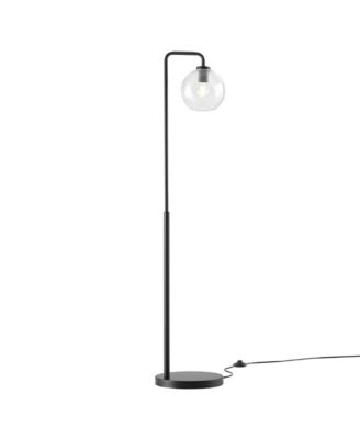  Silo Glass Globe Glass and Metal Floor Lamp