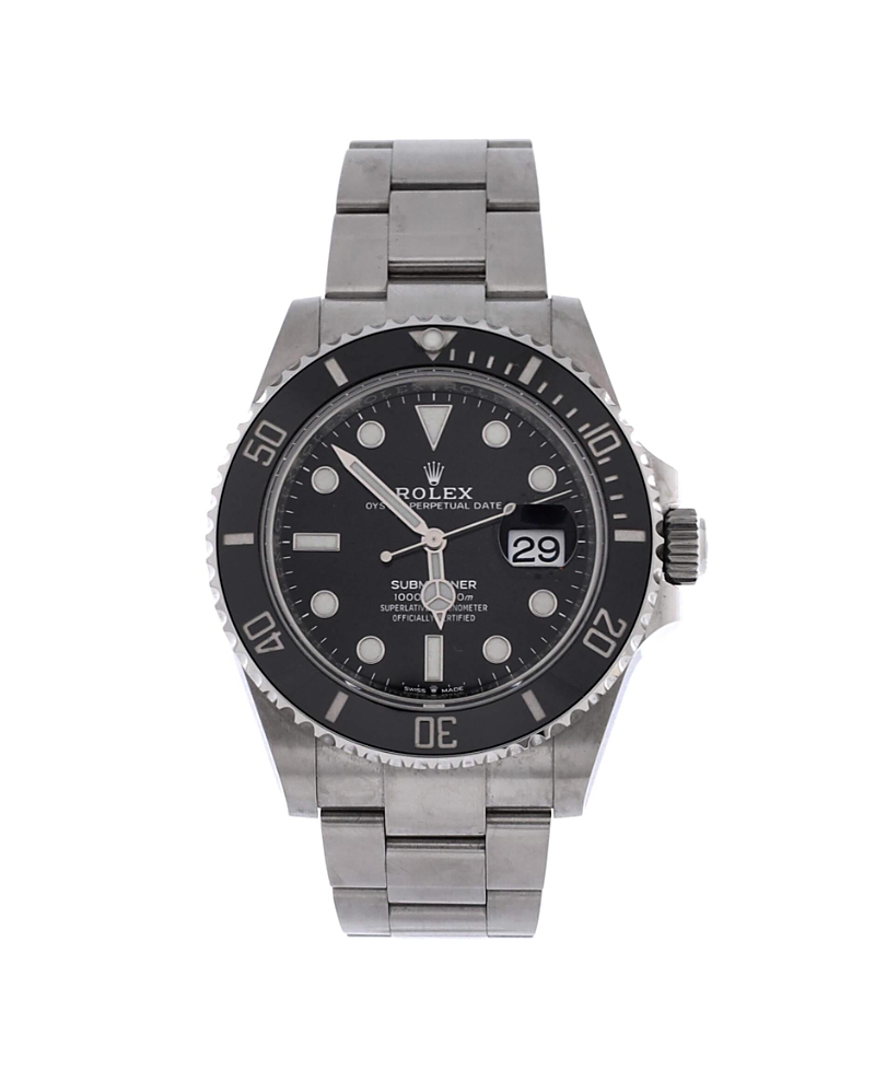 Pre-Owned Rolex Oyster Perpetual Submariner Date Automatic Watch in Stainless Steel and Cerachrom 41mm