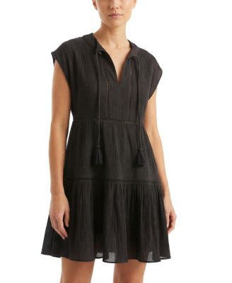 Change of Scenery Gari Cotton Cover-Up Cap Sleeve Dress
