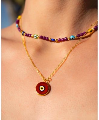  Azra Evil Eye Pendant Necklace