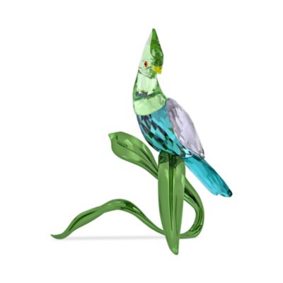 Idyllia Collection Green Turaco Crystal Figurine