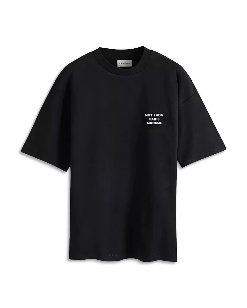 Drole De Monsieur Not From Paris Slogan T-Shirt