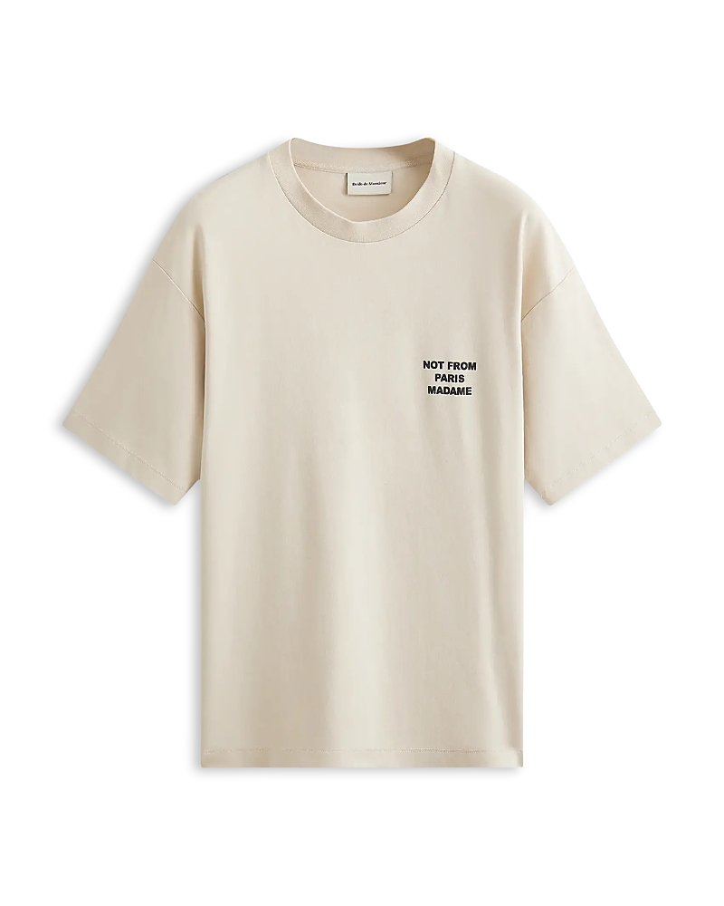 Drole De Monsieur Not From Paris Slogan T-Shirt