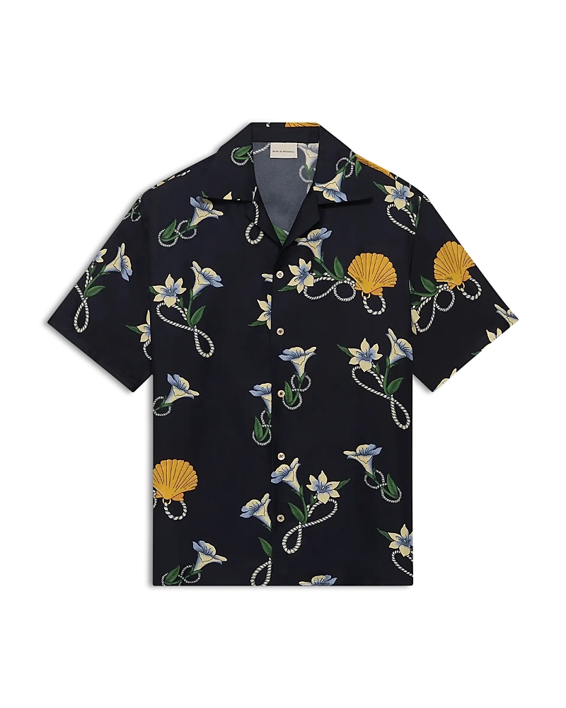 Drole De Monsieur Relaxed Fit Floral Chemise Shirt