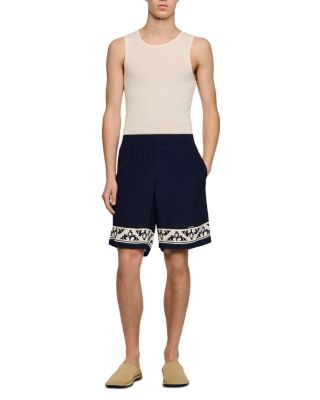 Amalfi Contrast Pattern Flowy Shorts