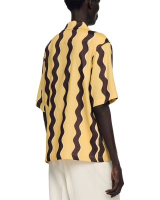 SS26 Waves Printed Linen Shirt