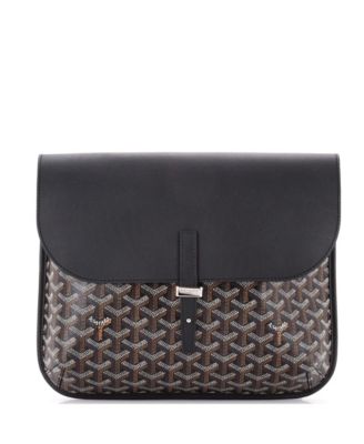   Coursier Messenger Bag Coated Canvas and Leather