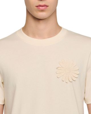 Cotton Crochet Flower Tee