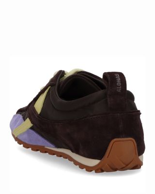 Women's TB.304 Nylon Brown Leather Sneakers