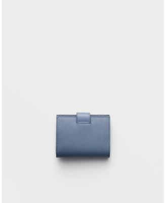 Small Saffiano and Smooth Leather Wallet