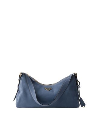 Aimee Large Nubuck Leather Shoulder Bag