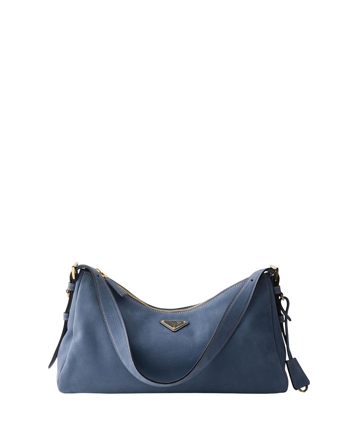 Prada Aimee Large Nubuck Leather Shoulder Bag