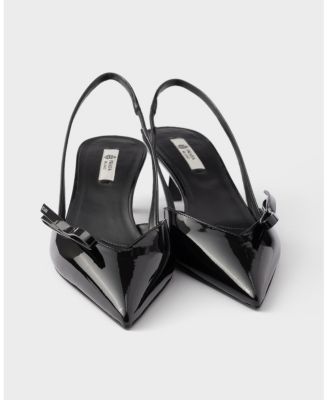  Women's Patent Leather Slingback Pumps
