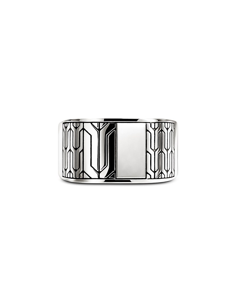 John Hardy Sterling Silver Icon 50 Signet Ring